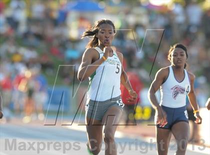 Thumbnail 1 in CIF State Track and Field Championships (Day 1 - Girls 100m) photogallery.