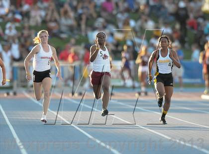 Thumbnail 1 in CIF State Track and Field Championships (Day 1 - Girls 100m) photogallery.