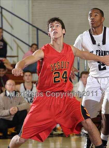 Thumbnail 3 in Jesuit vs. St. Francis (Gridley Invitational) photogallery.