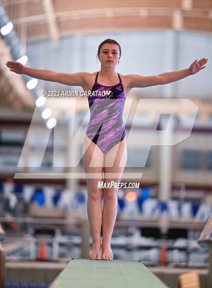 Thumbnail 3 in UIL Region IV-6A Girls Diving Finals photogallery.