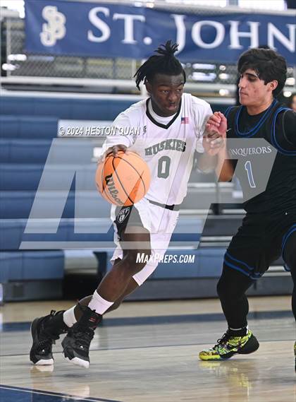 Thumbnail 2 in Desert Christian Academy vs. Fairmont Prep (MLK Dream Classic) photogallery.
