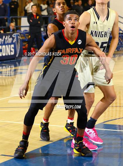 Thumbnail 1 in Fairfax vs. Bishop Montgomery (Rolling Hills Prep State Preview) photogallery.