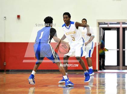 Thumbnail 2 in Calvary Day School vs. Victory Christian Center (WNC Holiday Classic) photogallery.