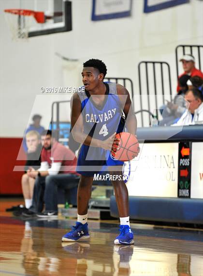 Thumbnail 2 in Calvary Day School vs. Victory Christian Center (WNC Holiday Classic) photogallery.