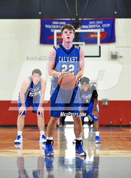 Thumbnail 1 in Calvary Day School vs. Victory Christian Center (WNC Holiday Classic) photogallery.