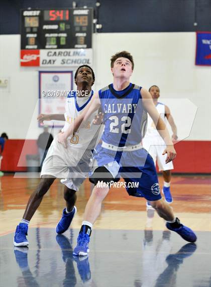 Thumbnail 2 in Calvary Day School vs. Victory Christian Center (WNC Holiday Classic) photogallery.