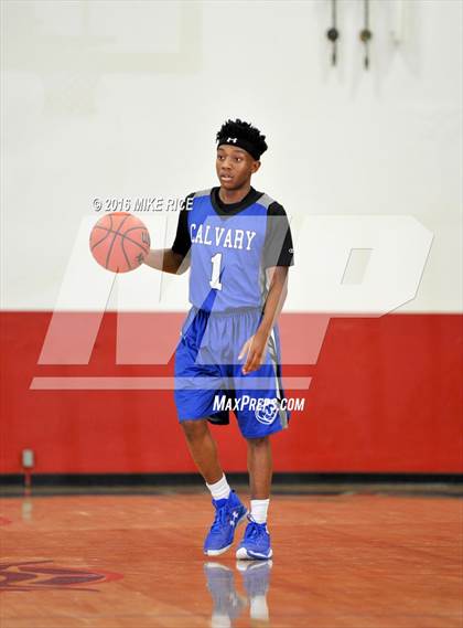 Thumbnail 2 in Calvary Day School vs. Victory Christian Center (WNC Holiday Classic) photogallery.