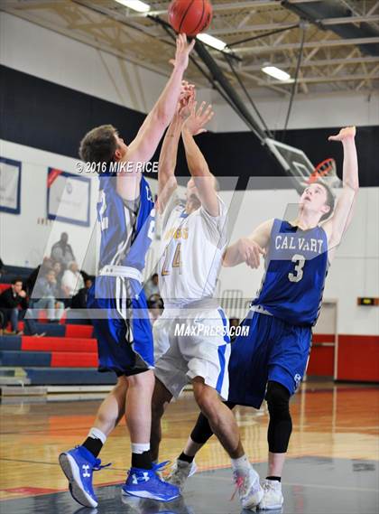 Thumbnail 3 in Calvary Day School vs. Victory Christian Center (WNC Holiday Classic) photogallery.