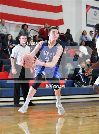 Thumbnail 3 in Calvary Day School vs. Victory Christian Center (WNC Holiday Classic) photogallery.