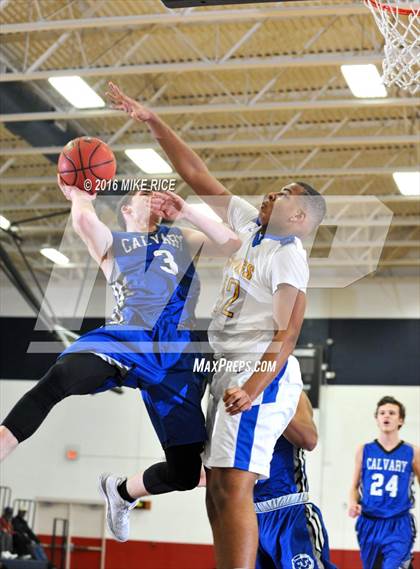 Thumbnail 1 in Calvary Day School vs. Victory Christian Center (WNC Holiday Classic) photogallery.