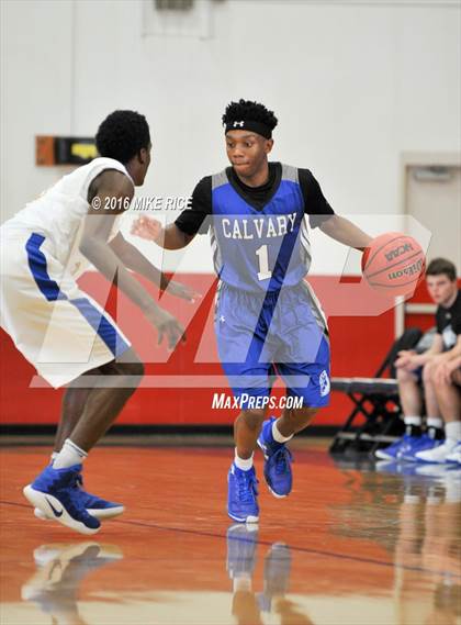 Thumbnail 1 in Calvary Day School vs. Victory Christian Center (WNC Holiday Classic) photogallery.