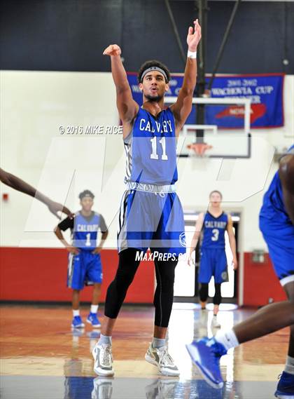 Thumbnail 3 in Calvary Day School vs. Victory Christian Center (WNC Holiday Classic) photogallery.