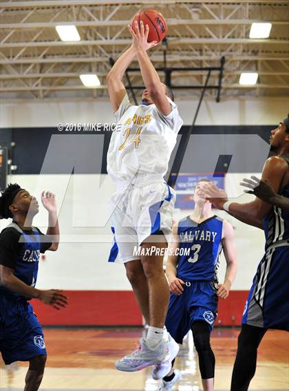 Thumbnail 1 in Calvary Day School vs. Victory Christian Center (WNC Holiday Classic) photogallery.