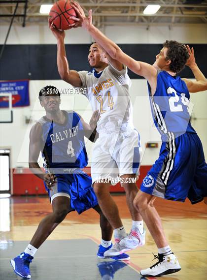 Thumbnail 3 in Calvary Day School vs. Victory Christian Center (WNC Holiday Classic) photogallery.