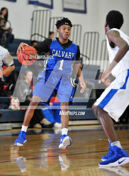 Thumbnail 3 in Calvary Day School vs. Victory Christian Center (WNC Holiday Classic) photogallery.