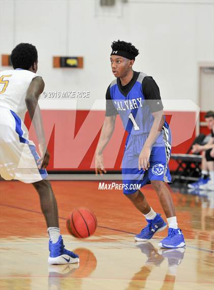 Thumbnail 1 in Calvary Day School vs. Victory Christian Center (WNC Holiday Classic) photogallery.