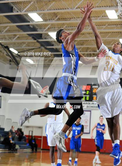 Thumbnail 2 in Calvary Day School vs. Victory Christian Center (WNC Holiday Classic) photogallery.