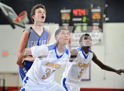 Thumbnail 2 in Calvary Day School vs. Victory Christian Center (WNC Holiday Classic) photogallery.