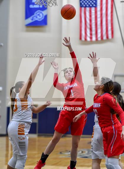 Thumbnail 2 in Eagle Pass vs Antonian Prep (SAISD Basketball Tournament) photogallery.