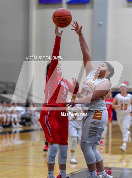 Thumbnail 3 in Eagle Pass vs Antonian Prep (SAISD Basketball Tournament) photogallery.