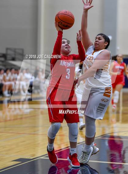 Thumbnail 2 in Eagle Pass vs Antonian Prep (SAISD Basketball Tournament) photogallery.