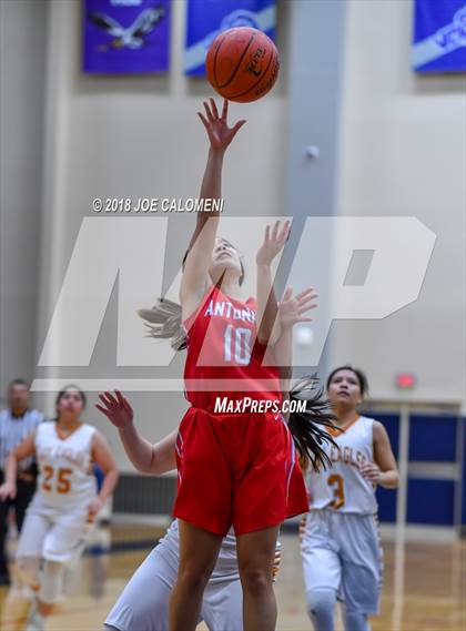 Thumbnail 3 in Eagle Pass vs Antonian Prep (SAISD Basketball Tournament) photogallery.