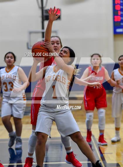 Thumbnail 2 in Eagle Pass vs Antonian Prep (SAISD Basketball Tournament) photogallery.