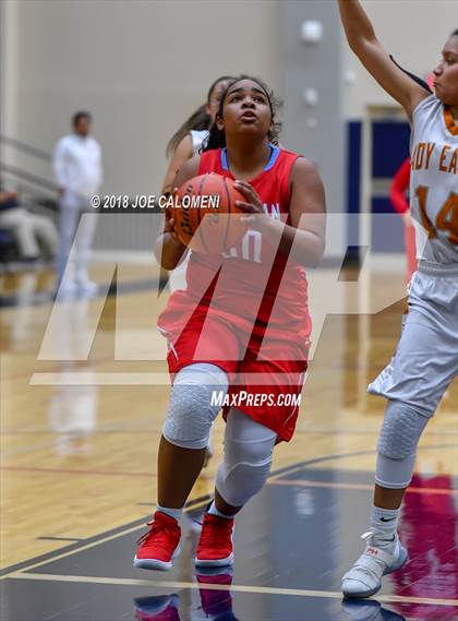 Thumbnail 2 in Eagle Pass vs Antonian Prep (SAISD Basketball Tournament) photogallery.