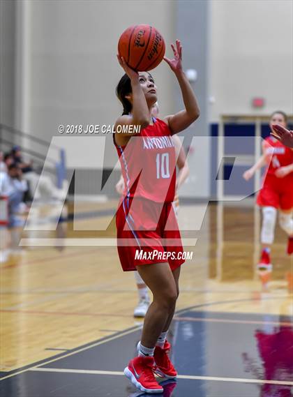 Thumbnail 2 in Eagle Pass vs Antonian Prep (SAISD Basketball Tournament) photogallery.