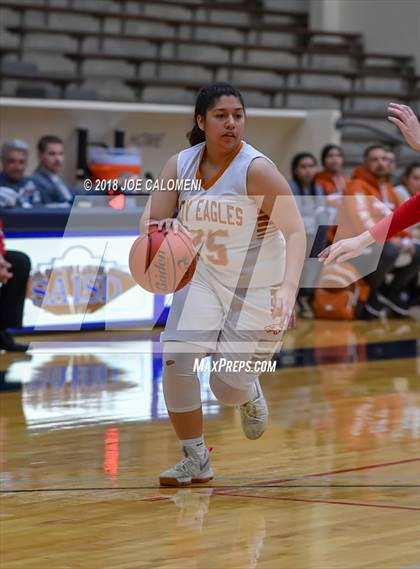 Thumbnail 3 in Eagle Pass vs Antonian Prep (SAISD Basketball Tournament) photogallery.