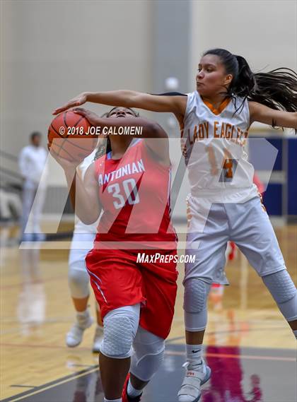 Thumbnail 1 in Eagle Pass vs Antonian Prep (SAISD Basketball Tournament) photogallery.