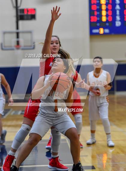 Thumbnail 3 in Eagle Pass vs Antonian Prep (SAISD Basketball Tournament) photogallery.