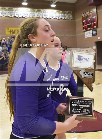 Thumbnail 3 in Yerington vs. The Meadows School (NIAA 2A State Final) photogallery.