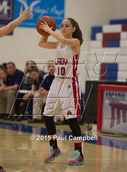 Thumbnail 1 in Arcadia vs Centennial (Arcadia Lady Hoops Tournament) photogallery.