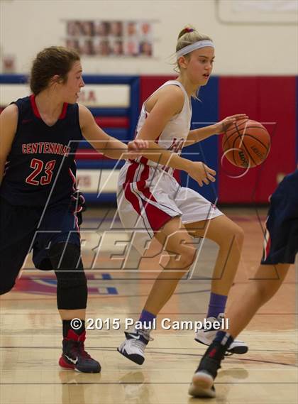 Thumbnail 1 in Arcadia vs Centennial (Arcadia Lady Hoops Tournament) photogallery.