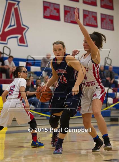 Thumbnail 1 in Arcadia vs Centennial (Arcadia Lady Hoops Tournament) photogallery.