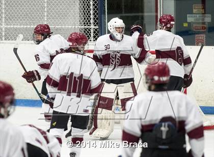 Thumbnail 1 in La Salle College vs St. Joseph's Collegiate Institute (Mount St Charles Face-Off) photogallery.