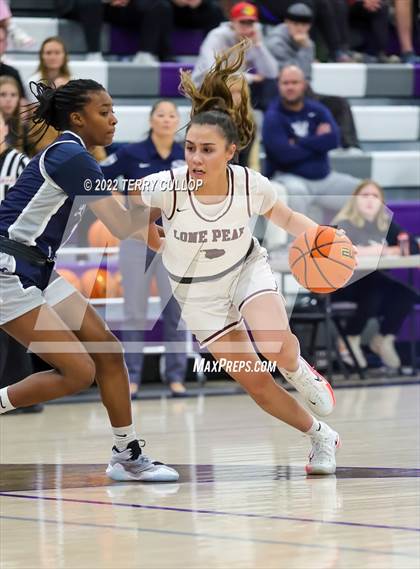 Thumbnail 2 in Lone Peak vs. Sierra Canyon (Utah Holiday Hoopfest) photogallery.