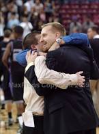 Folsom coach Mike Folsom celebrates SJS title.