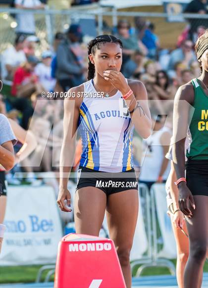 Thumbnail 3 in CIF State Track and Field Championships (Girls Track Events Prelims) photogallery.
