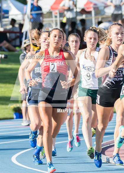 Thumbnail 1 in CIF State Track and Field Championships (Girls Track Events Prelims) photogallery.