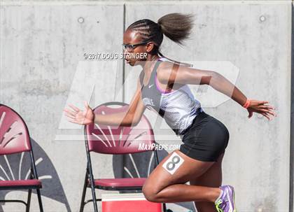 Thumbnail 1 in CIF State Track and Field Championships (Girls Track Events Prelims) photogallery.