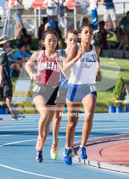 Thumbnail 1 in CIF State Track and Field Championships (Girls Track Events Prelims) photogallery.