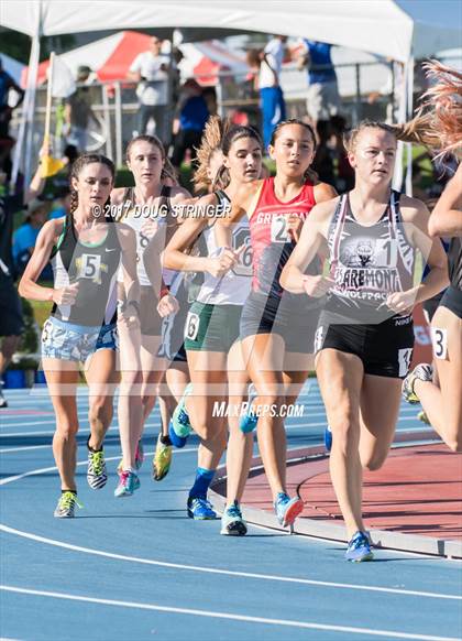 Thumbnail 1 in CIF State Track and Field Championships (Girls Track Events Prelims) photogallery.