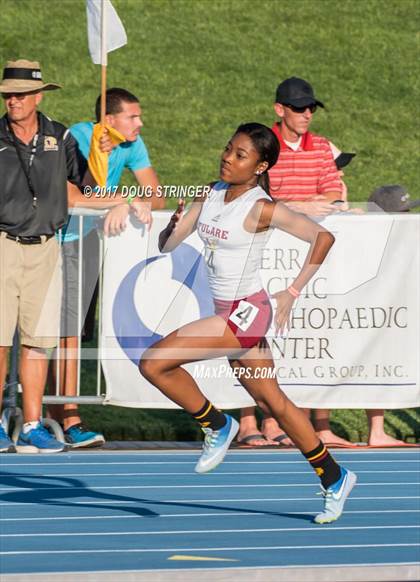 Thumbnail 1 in CIF State Track and Field Championships (Girls Track Events Prelims) photogallery.