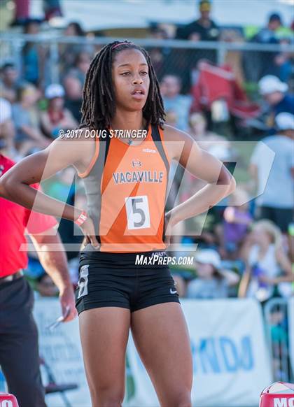 Thumbnail 3 in CIF State Track and Field Championships (Girls Track Events Prelims) photogallery.
