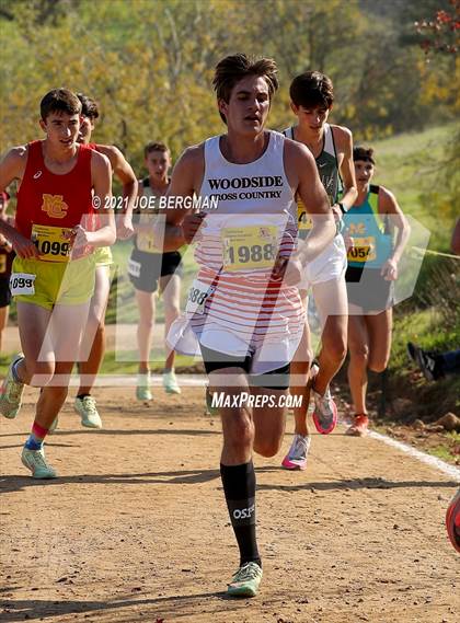 Thumbnail 1 in CIF State Cross Country Championships (Boys D2 Race) photogallery.