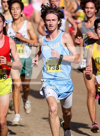 Thumbnail 3 in CIF State Cross Country Championships (Boys D2 Race) photogallery.