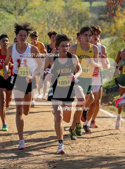 Thumbnail 2 in CIF State Cross Country Championships (Boys D2 Race) photogallery.