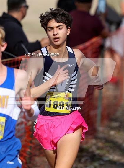 Thumbnail 1 in CIF State Cross Country Championships (Boys D2 Race) photogallery.